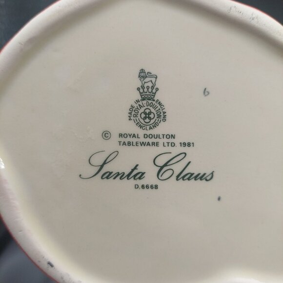 Vintage 1981 Royal Doulton Santa Claus Character Mug D6668 Doll Handle England - Picture 7 of 8